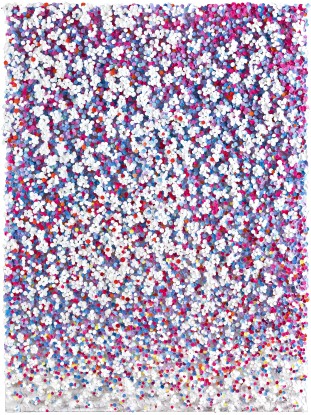 Cho Sung Hee, White Blossom with Red and Blue